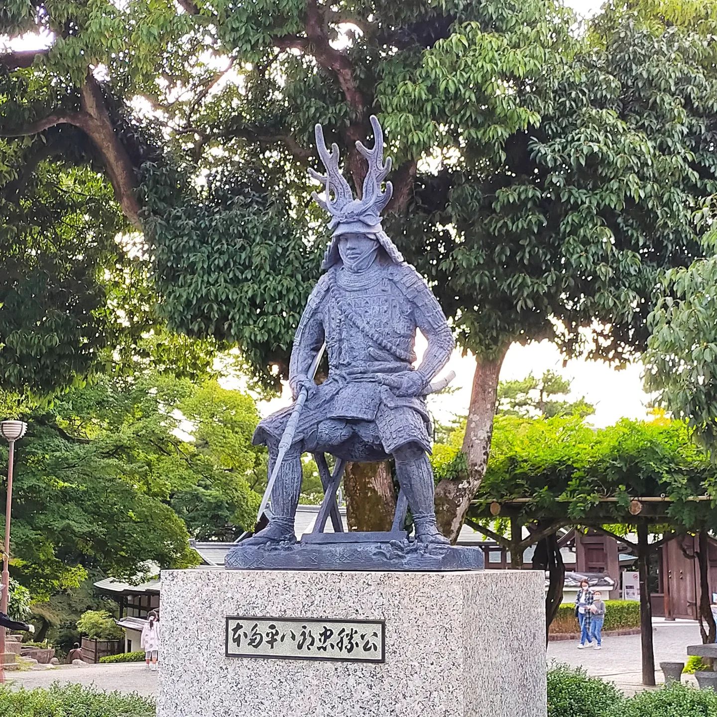 岡崎公園内、本多忠勝公像- from Instagram